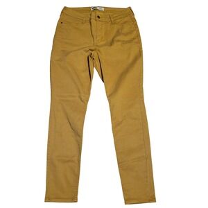 Old Navy Rockstar Super Skinny High Rise Pants Mustard Yellow Ochre Womens 12